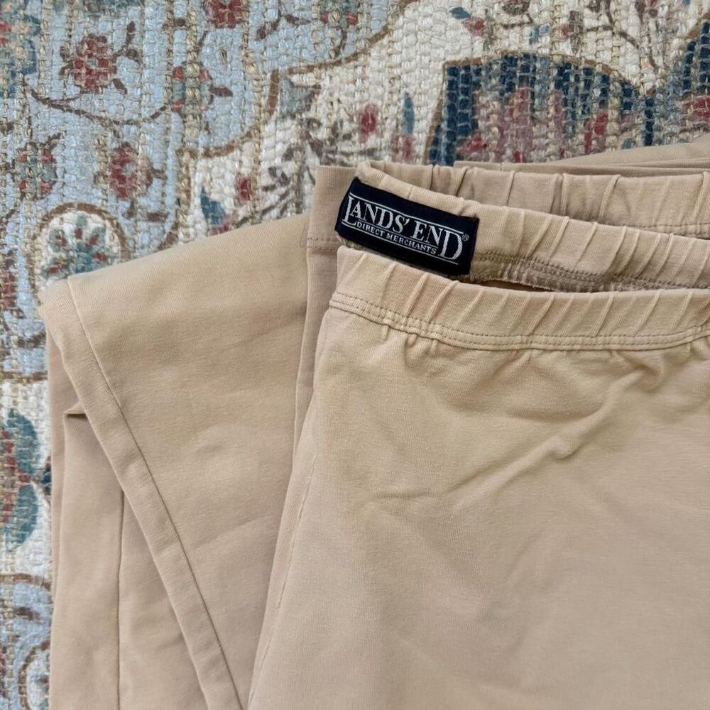 Lands-end Women's Tan and Cream Leggings
